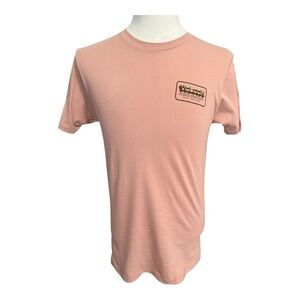 Volcom Stone Company T-Shirt Mens Small Peach Graphic Logo Short Sleeve Tee‎ NWT